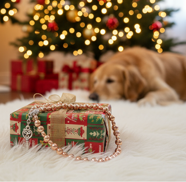 Charming Rose Gold Hematite Beaded Necklace