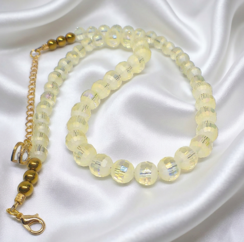 Magnificent Celestial Opal Crystal and Hematite Beaded Necklace