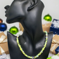 Charming Green and Gold Beaded Necklace by Artistry Jewelry