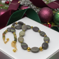 Alluring Mocha & Mint Jasper, Unakite and Hematite Beaded Necklace by Artistry Jewelry