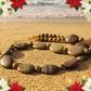 Alluring Mocha & Mint Jasper, Unakite and Hematite Beaded Necklace by Artistry Jewelry