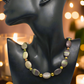 Alluring Mocha & Mint Jasper, Unakite and Hematite Beaded Necklace by Artistry Jewelry