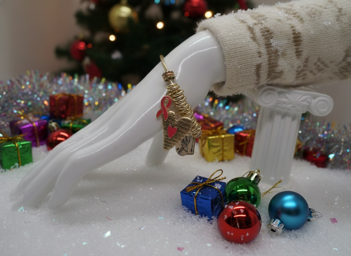 Charming Pink Ribbon Bracelet