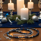 Radiant Blue Natural Lava and Hematite Beaded Two-Strand Necklace