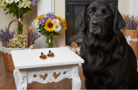 Exquisite Copper Crystal Twist  and Gold Earrings