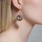 Captivating Chaton Vitrail Rivoli Earrings