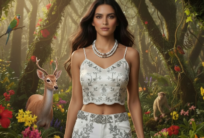 Beautiful Howlite, Hematite, Agate, and Labrador Two-Strand Necklace