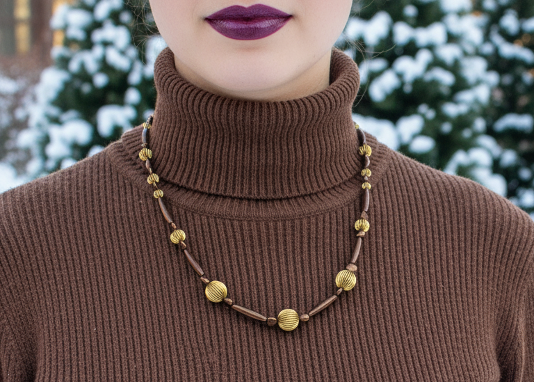 Lovely Hearts and Hematite Beaded Necklace
