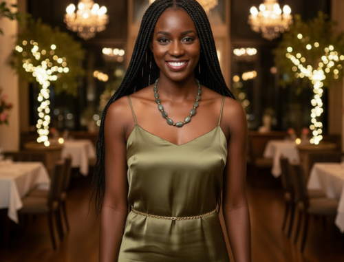 Alluring Mocha & Mint Jasper, Unakite and Hematite Beaded Necklace by Artistry Jewelry