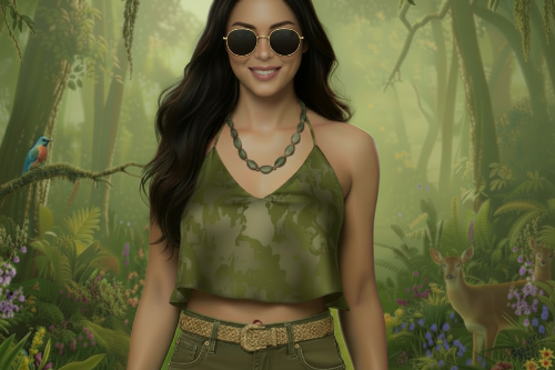 Alluring Mocha & Mint Jasper, Unakite and Hematite Beaded Necklace by Artistry Jewelry