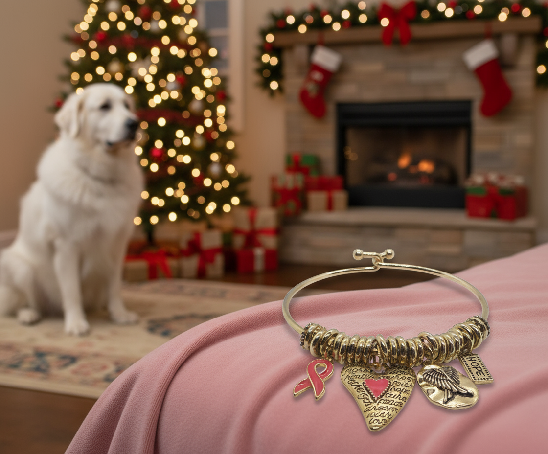 Charming Pink Ribbon Bracelet