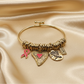 Charming Pink Ribbon Bracelet