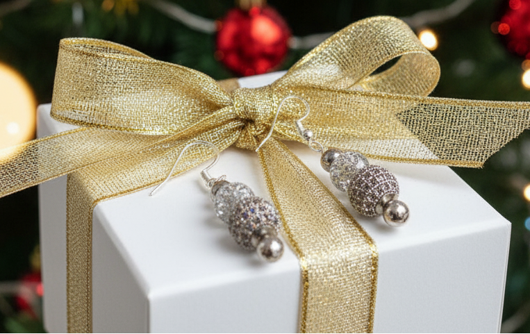 Elegant Silver and Crystal Drop Earrings