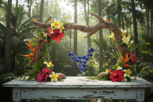 Ravishing Colbalt Blue Teardrop Necklace