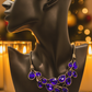 Ravishing Colbalt Blue Teardrop Necklace
