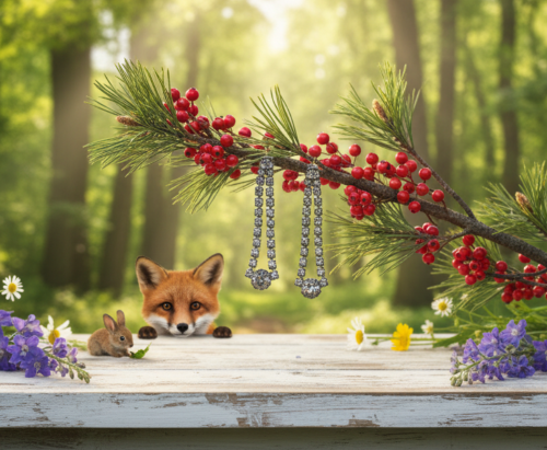 Elegant Smokey Black Rhinestone Dangle Earrings