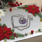 Enticing Amethyst Donut, and Sterling Silver Necklace