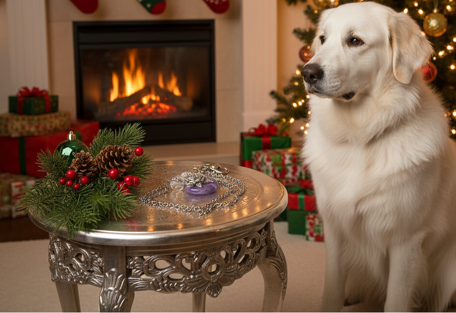 Enticing Amethyst Donut, and Sterling Silver Necklace
