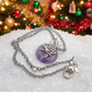 Enticing Amethyst Donut, and Sterling Silver Necklace