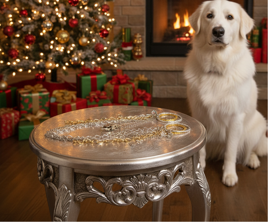 Beautiful Multi Silver and Gold Chain Necklace