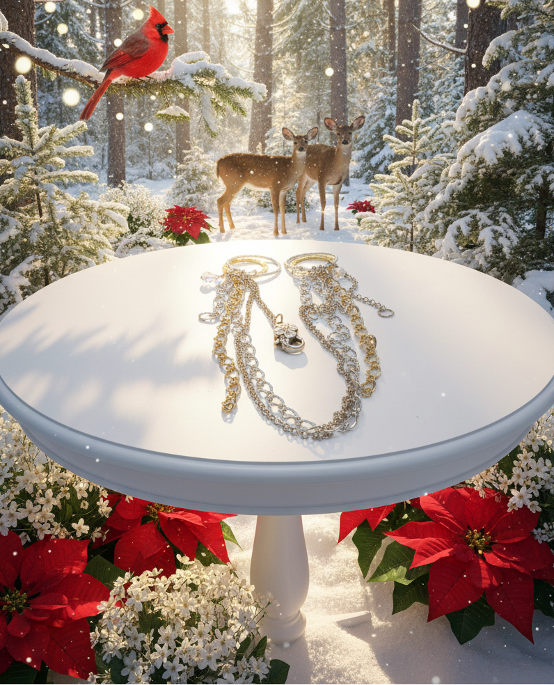 Beautiful Multi Silver and Gold Chain Necklace