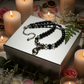 Gorgeous Black Diamond Crystals, Cubic Zirconia, and Black Pearl Beads, One-of-a-Kind Beaded Necklace - handcrafted by Artistry Jewelry