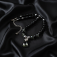 Gorgeous Black Diamond Crystals, Cubic Zirconia, and Black Pearl Beads, One-of-a-Kind Beaded Necklace - handcrafted by Artistry Jewelry