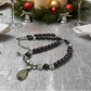Gorgeous Black Diamond Crystals, Cubic Zirconia, and Black Pearl Beads, One-of-a-Kind Beaded Necklace - handcrafted by Artistry Jewelry