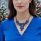 Ravishing Colbalt Blue Teardrop Necklace