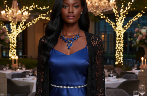 Ravishing Colbalt Blue Teardrop Necklace