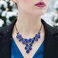 Ravishing Colbalt Blue Teardrop Necklace