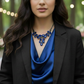 Ravishing Colbalt Blue Teardrop Necklace