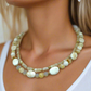 Tantalizing Opal Crystals, Natural Magnesite and Italian Onyx, Two-Strands, Beaded Necklace - crafted by Artistry Jewelry