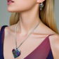 Fabulous Purple, Yellow, Red, Blue, Silver Colors and Fragile Rhinestones Chain Necklace Set A-by Artistry Jewelry