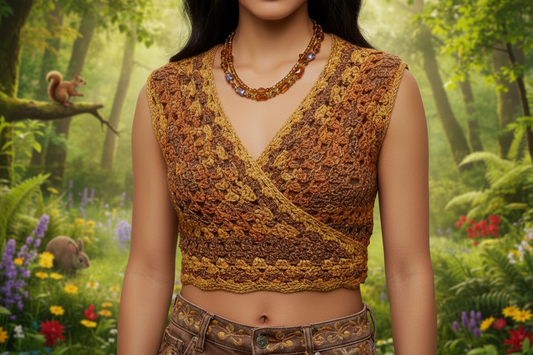 Lovely Browns, Blues, Oranges, and Gold Colors, Two-Strands, Beaded Necklaces, One-of-a-Kind - crafted by Artistry Jewelry