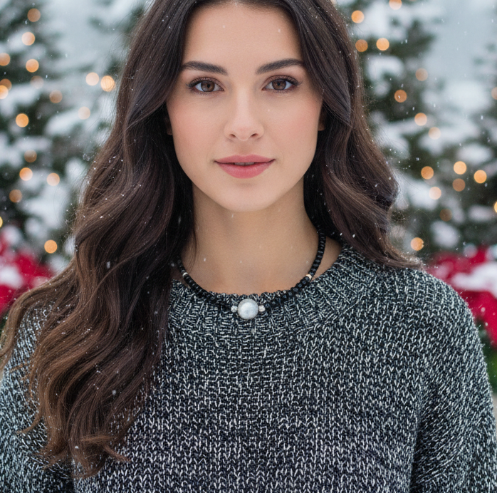 Exciting Black Satin Beads with Silver Hematite, One-of-a-Kind Necklace - hand crafted by Artistry Jewelry