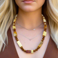 Beautiful Natural Italian Onyx, Quartz, and Crystals, One-of-a-Kind, Semi-precious Necklace-A-handcrafted by Artistry Jewelry