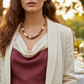 Beautiful Natural Italian Onyx, Quartz, and Crystals, One-of-a-Kind, Semi-precious Necklace-A-handcrafted by Artistry Jewelry