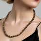 Amazing Crystal and Druk Brown Beaded,  One-of-a-Kind,  Necklace *handcrafted by Artistry Jewelry*