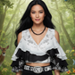 Flaunting Silver Hematite and Black Satin Pearl Beaded Necklace - handcrafted by Artistry Jewelry