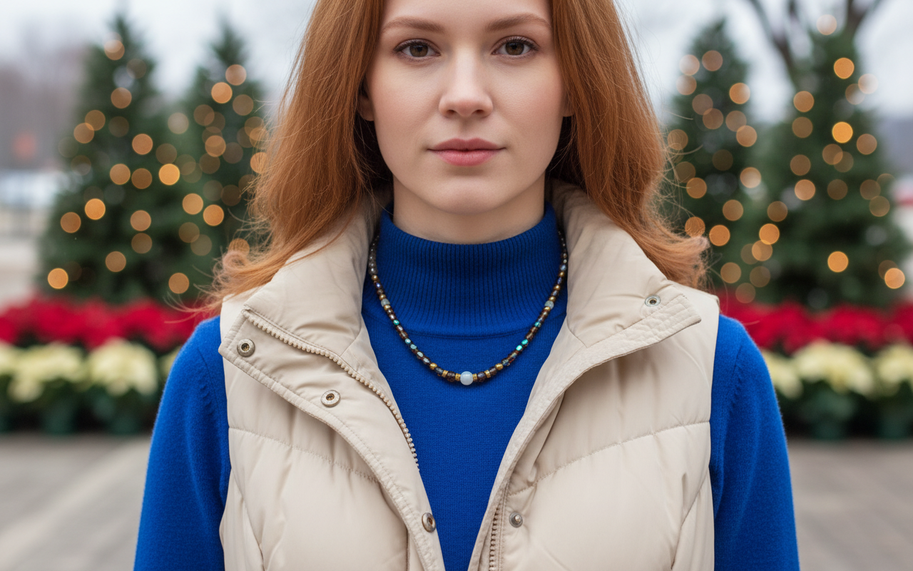 Beautiful Natural Italian Onyx, Quartz, and Crystals, One-of-a-Kind, Semi-precious Necklace-B-handcrafted by Artistry Jewelry