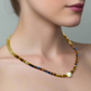 Beautiful Natural Italian Onyx, Quartz, and Crystals, One-of-a-Kind, Semi-precious Necklace-B-handcrafted by Artistry Jewelry