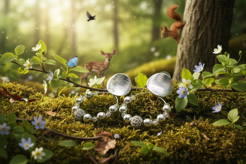 Dazzling Silver and Crystal Earrings