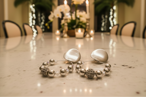 Dazzling Silver and Crystal Earrings