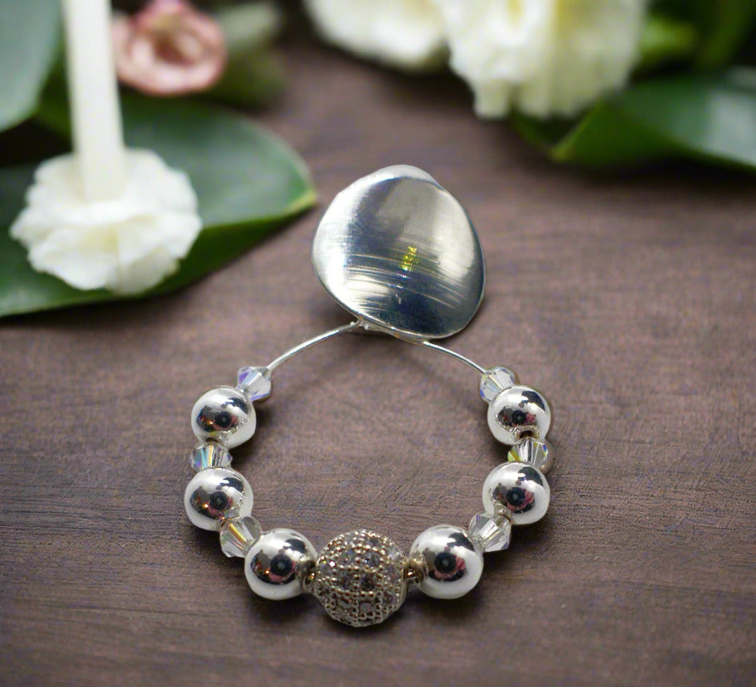 Dazzling Silver and Crystal Earrings