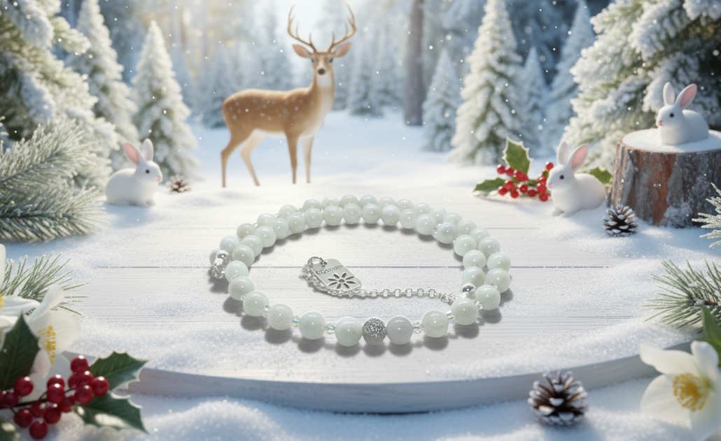 Dazzling White Moonstone and Crystal Necklace