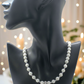Dazzling White Moonstone and Crystal Necklace