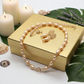 Sweet Golden Shadow Crystals, Light Peach/Champagne Beaded Necklace Set-crafted by Artistry Jewelry