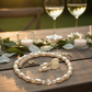 Sweet Golden Shadow Crystals, Light Peach/Champagne Beaded Necklace Set-crafted by Artistry Jewelry