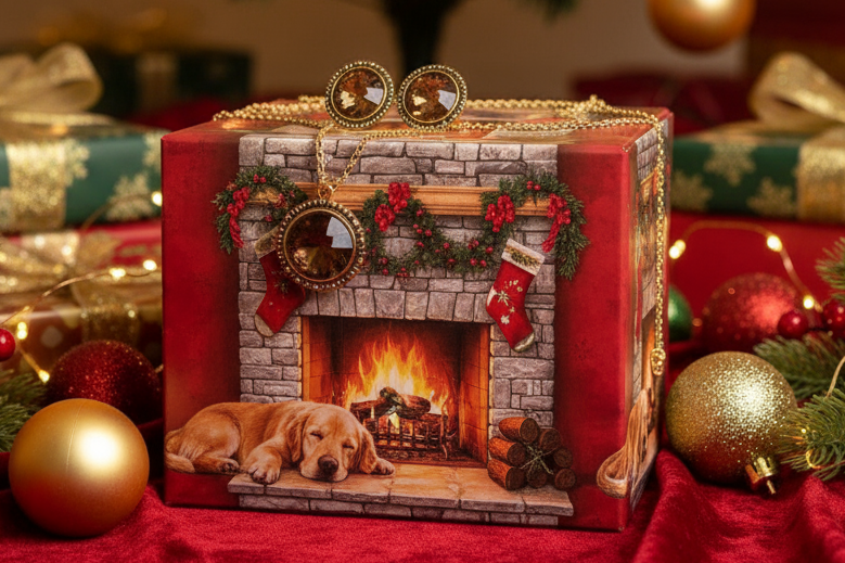 Attractive Smokey Brown and Gold Chain Necklace Set